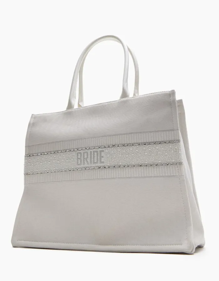 Betsey Johnson Women BRIDE TOTE WHITE Betsey Johnson Women BRIDE TOTE WHITE