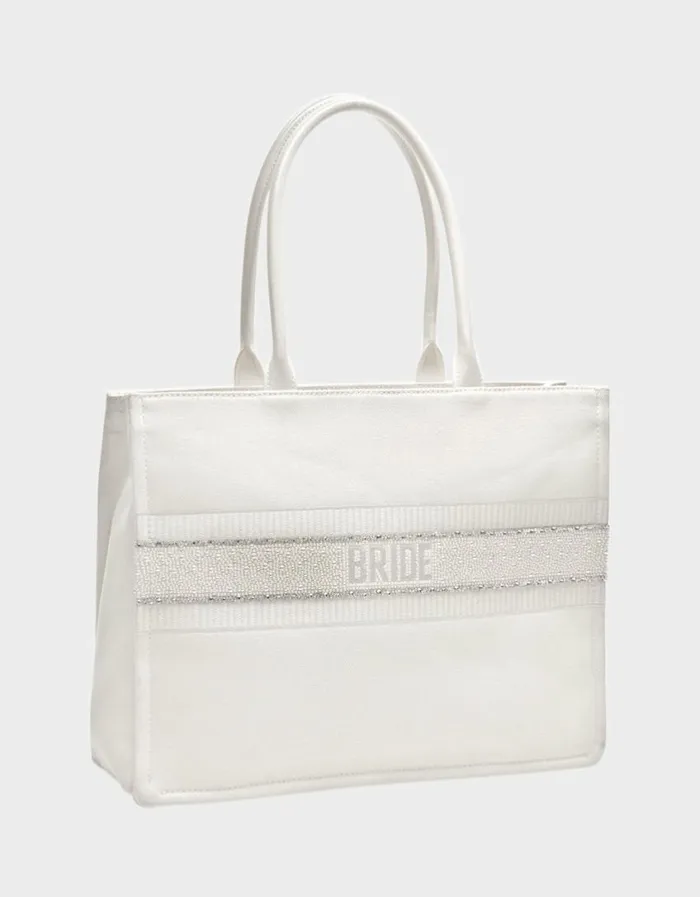 Betsey Johnson Women BRIDE TOTE WHITE Betsey Johnson Women BRIDE TOTE WHITE