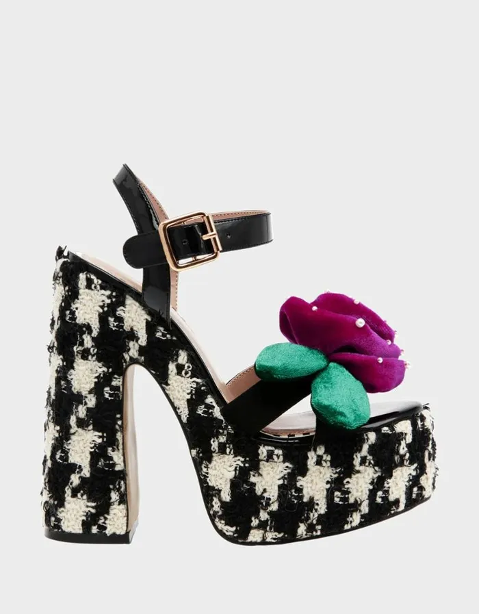 Betsey Johnson Women EUGENE BLACKWHITE Black White