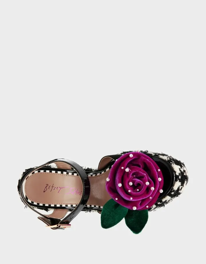 Betsey Johnson Women EUGENE BLACKWHITE Black White Betsey Johnson Women EUGENE BLACKWHITE Black White