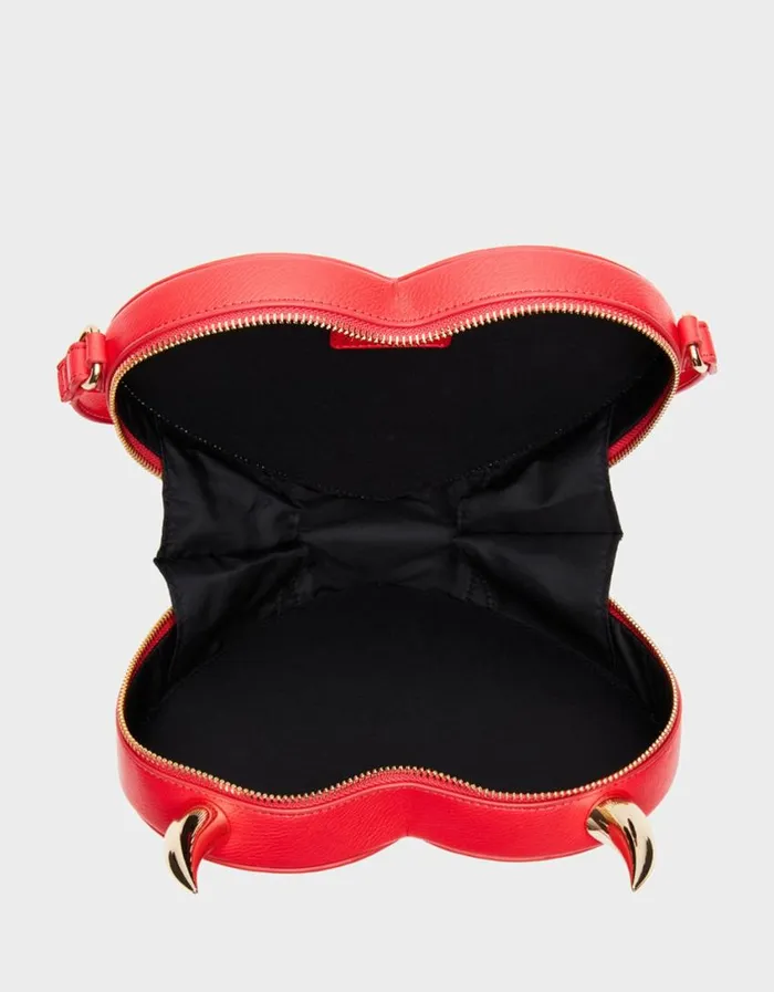 Betsey Johnson Women KITSCH DEVIL IN THE DETAILS CROSSBODY RED