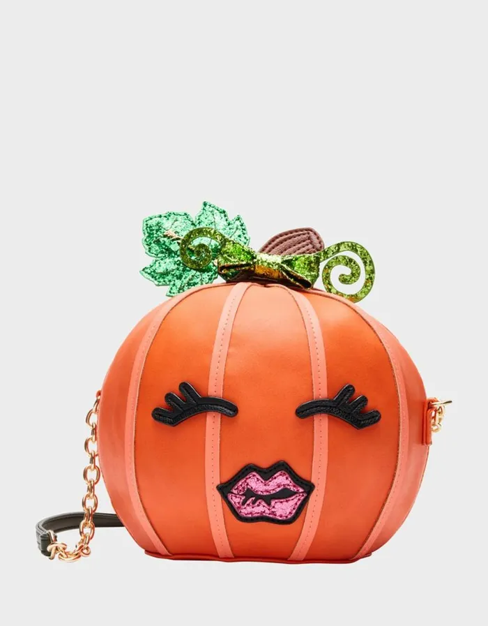 Betsey Johnson Women KITSCH PUMPKIN CROSSBODY ORANGE MULTI
