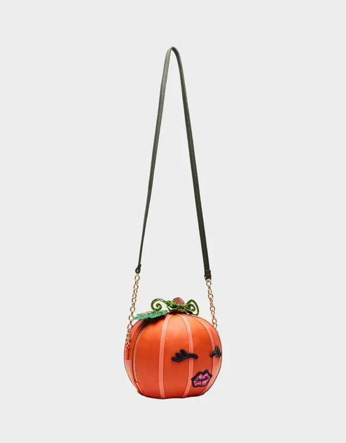 Betsey Johnson Women KITSCH PUMPKIN CROSSBODY ORANGE MULTI Betsey Johnson Women KITSCH PUMPKIN CROSSBODY ORANGE MULTI