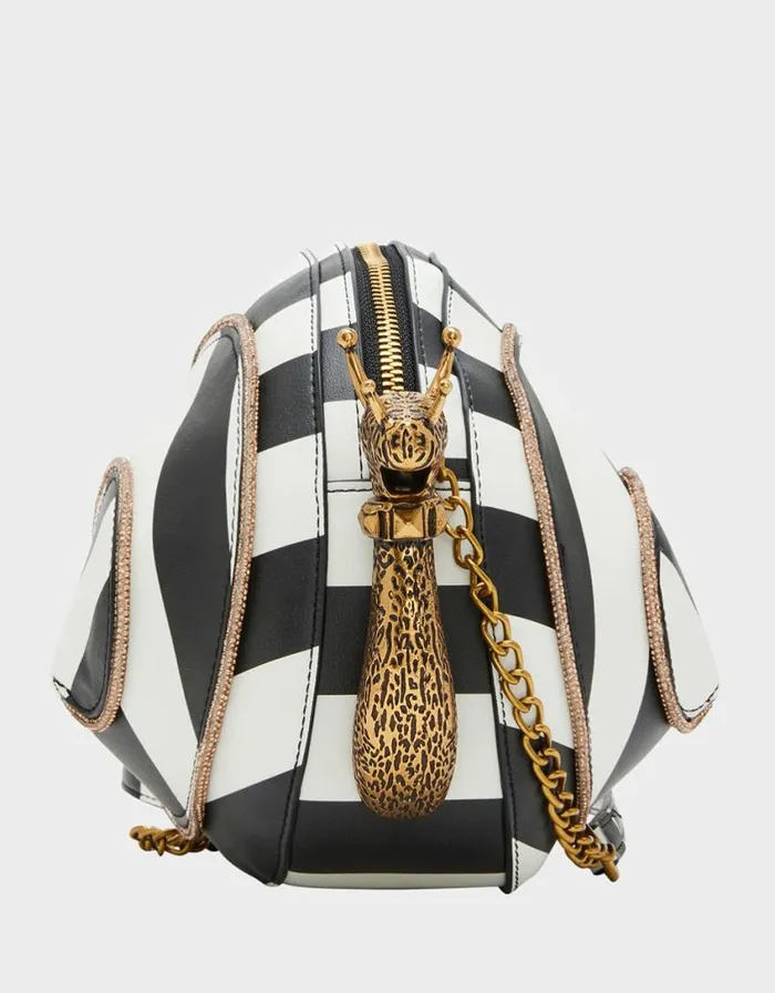 Betsey Johnson Women KITSCH SNAILED IT CROSSBODY BLACK WHITE Black White Betsey Johnson Women KITSCH SNAILED IT CROSSBODY BLACK WHITE Black White