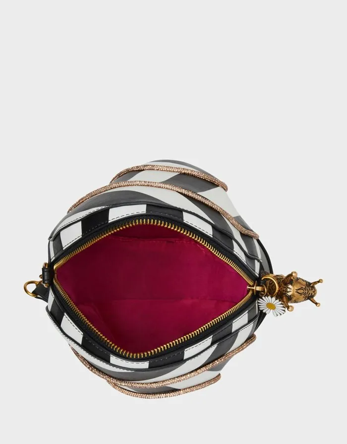Betsey Johnson Women KITSCH SNAILED IT CROSSBODY BLACK WHITE Black White Betsey Johnson Women KITSCH SNAILED IT CROSSBODY BLACK WHITE Black White