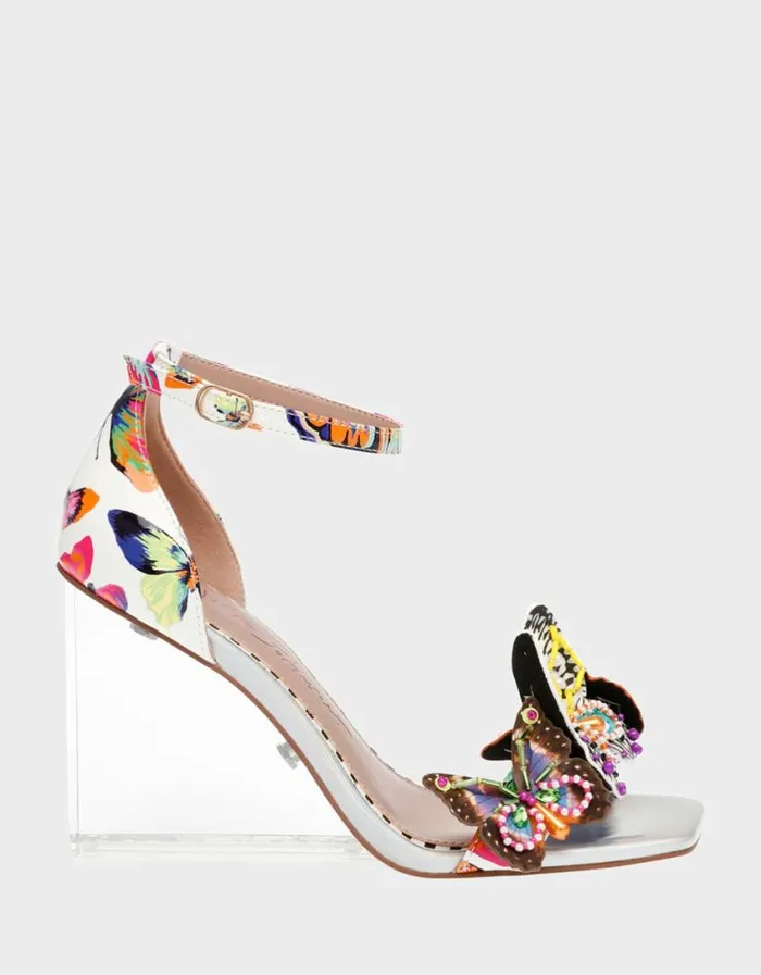 Betsey Johnson Women MARLOE WHITE BUTTERFLY White Butterfly