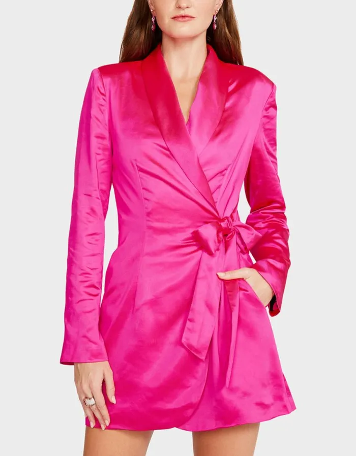 Betsey Johnson Women MAYA BLAZER DRESS PINK Pink