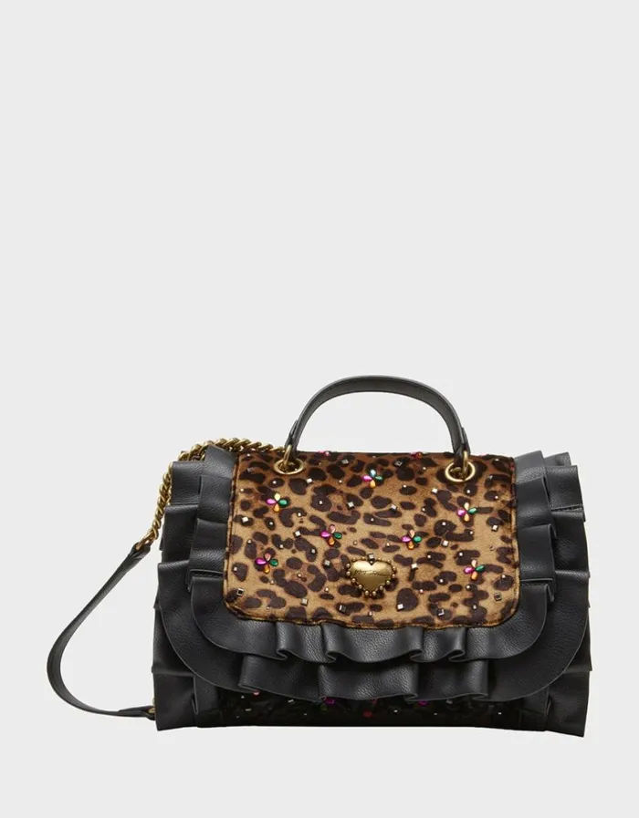 Betsey Johnson Women RUFFLE FLAP BAG MULTI