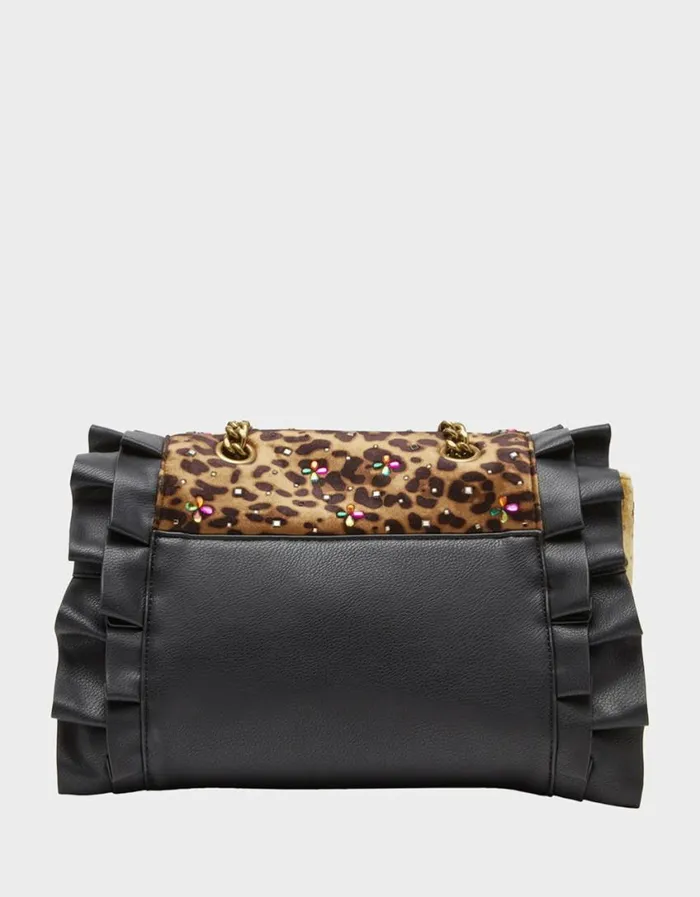Betsey Johnson Women RUFFLE FLAP BAG MULTI Betsey Johnson Women RUFFLE FLAP BAG MULTI