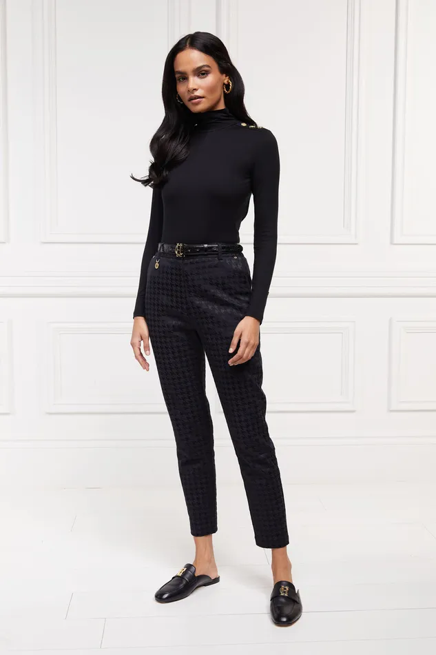 Bexley Tailored Trouser Houndstooth Jacquard Women Holland Cooper Trousers