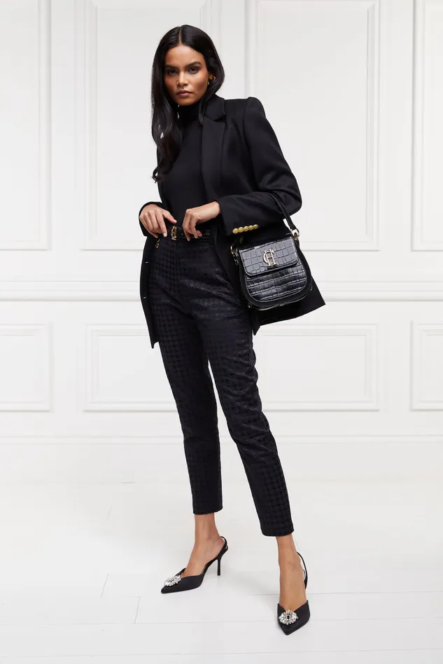 Bexley Tailored Trouser Houndstooth Jacquard Women Holland Cooper Trousers
