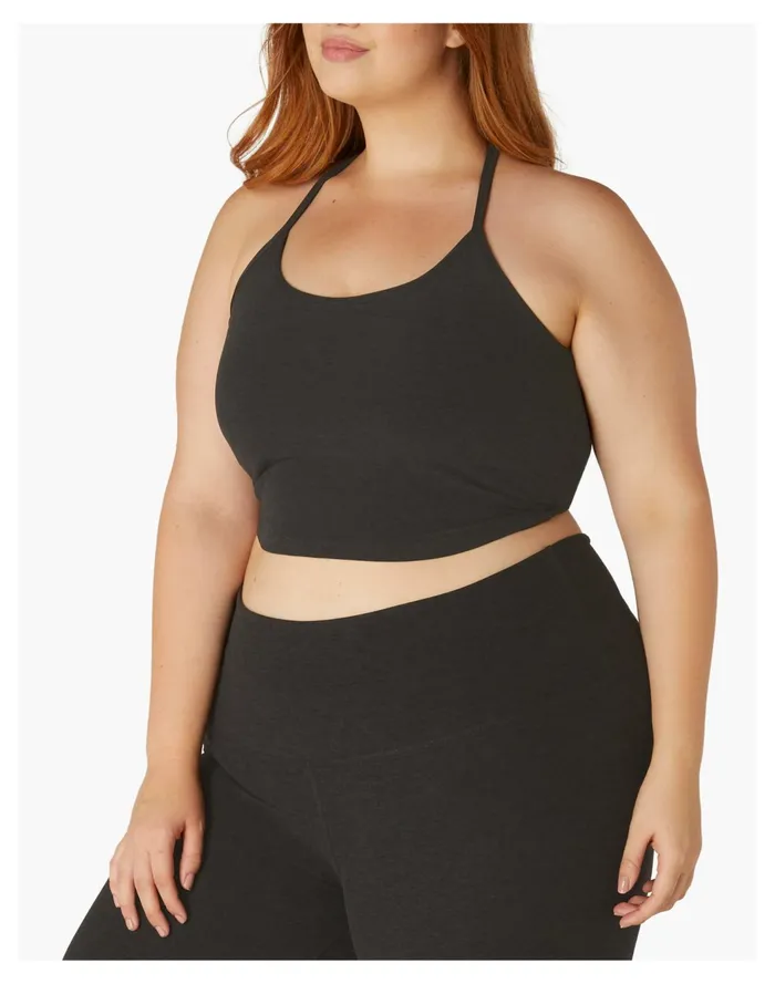 Beyond Yoga Plus Spacedye Slim Racerback Cropped Tank 1X 4X Darkest Night Women Madewell Activewear Beyond Yoga Plus Spacedye Slim Racerback Cropped Tank 1X 4X Darkest Night Women Madewell Activewear
