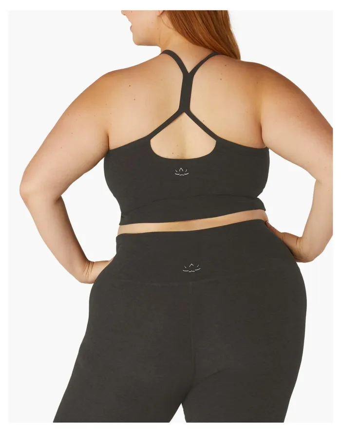 Beyond Yoga Plus Spacedye Slim Racerback Cropped Tank 1X 4X Darkest Night Women Madewell Activewear