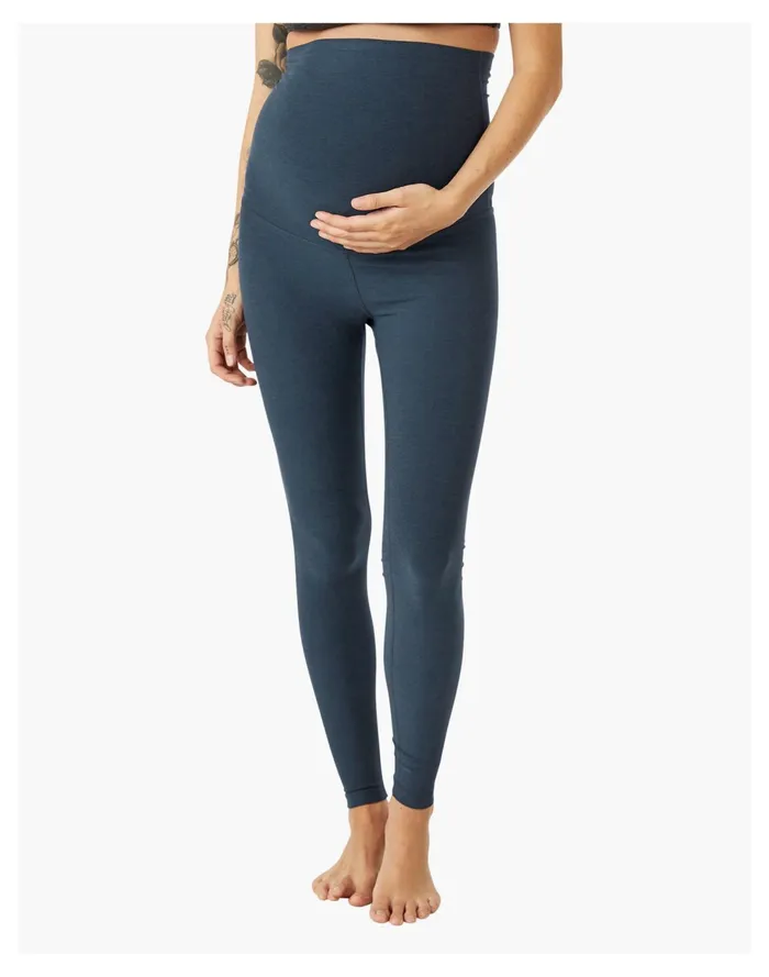 Beyond Yoga Spacedye Love The Bump Midi Maternity Legging Navy Women Madewell Activewear