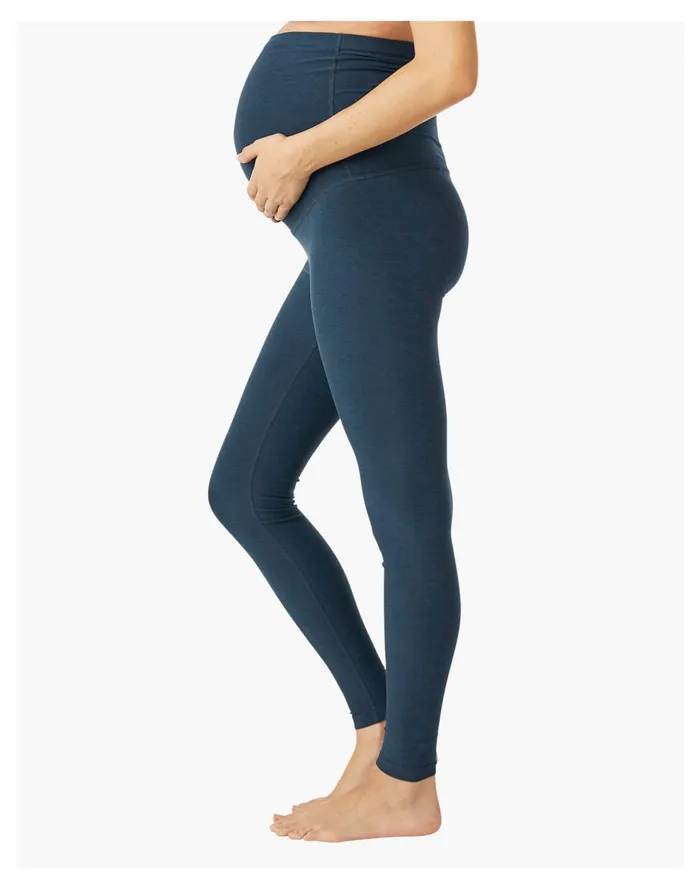 Beyond Yoga Spacedye Love The Bump Midi Maternity Legging Navy Women Madewell Activewear