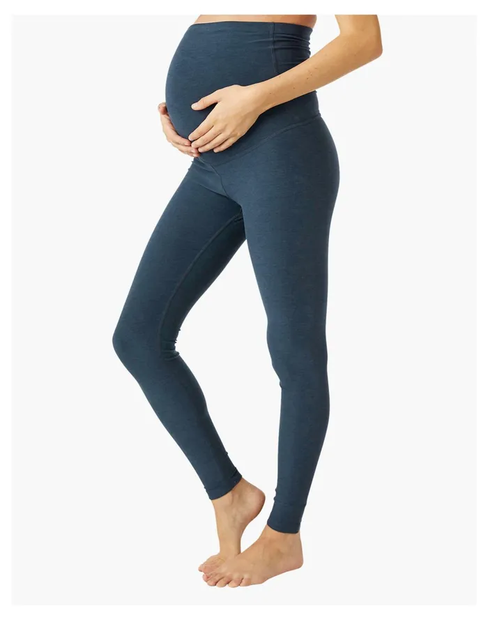 Beyond Yoga Spacedye Love The Bump Midi Maternity Legging Navy Women Madewell Activewear