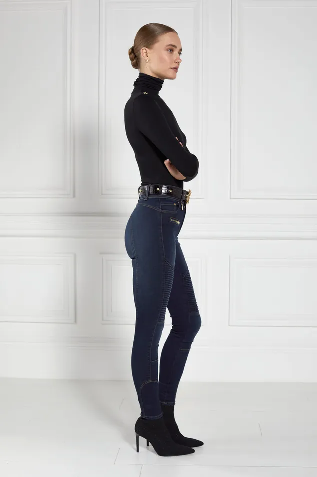 Biker Jean Deep Indigo Women Holland Cooper Jeans Biker Jean Deep Indigo Women Holland Cooper Jeans