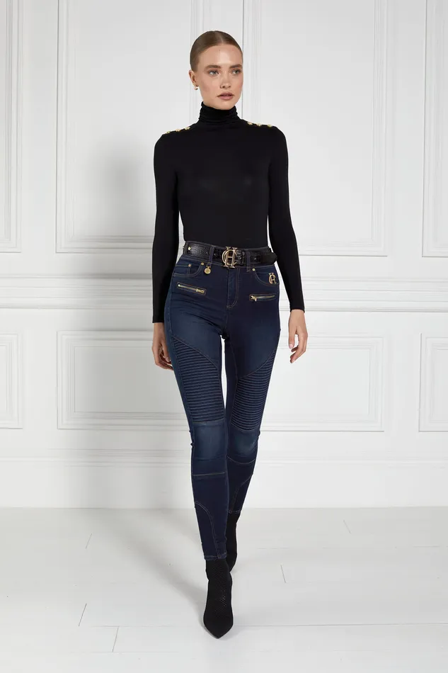Biker Jean Deep Indigo Women Holland Cooper Jeans Biker Jean Deep Indigo Women Holland Cooper Jeans