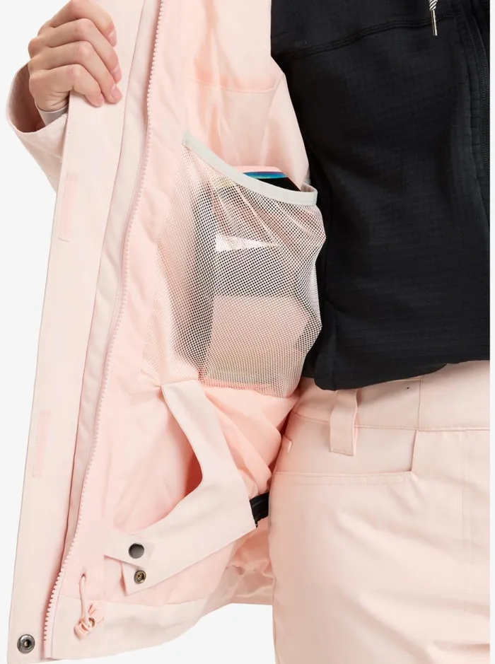 Billie 8211 Snow Jacket Pink Salt Women Roxy Jackets and Coats