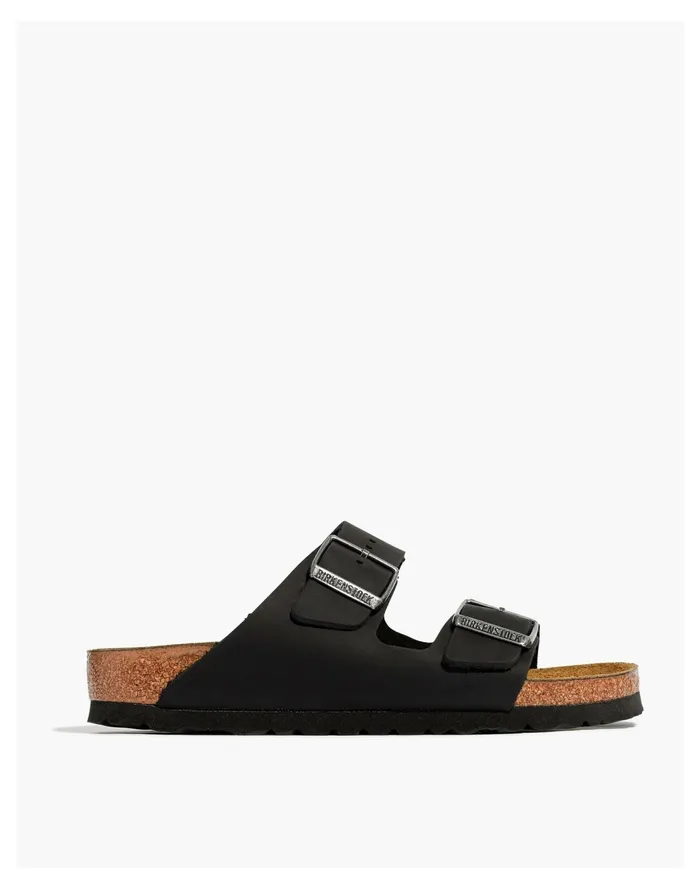 Birkenstock Arizona Sandals In Birko Flor True Black Women Madewell Sandals Birkenstock Arizona Sandals In Birko Flor True Black Women Madewell Sandals