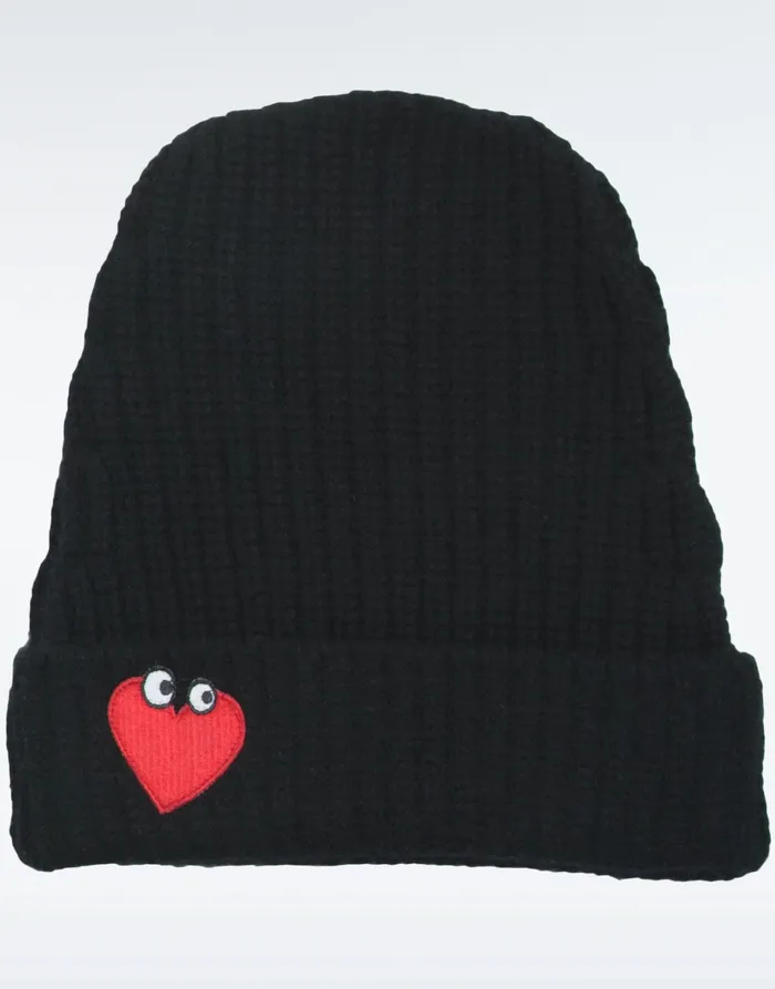 Blix Heartface Patch Black Women039s Lauren Moshi Sweaters and Knits