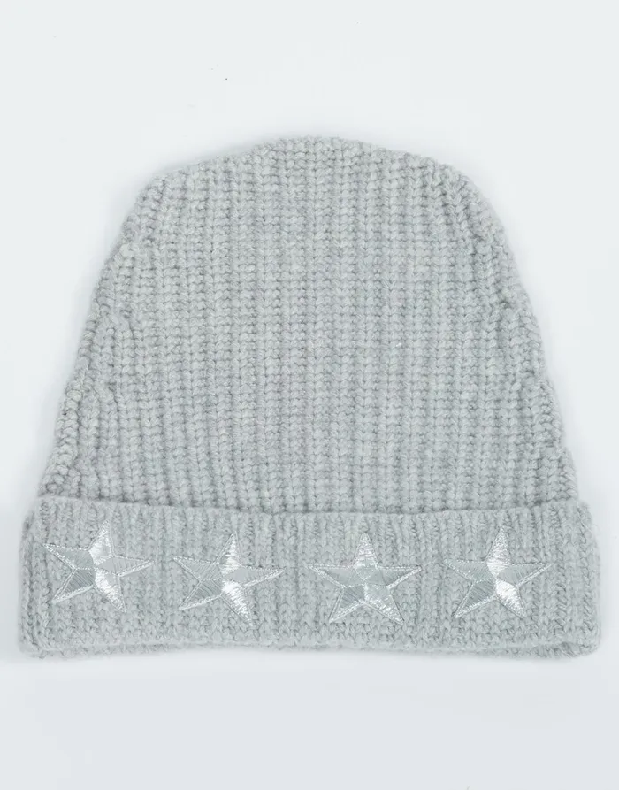 Blix Metallic Stars Heather Grey Women039s Lauren Moshi Sweaters and Knits