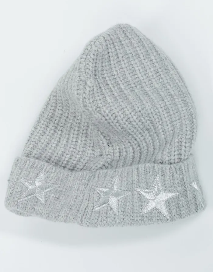 Blix Metallic Stars Heather Grey Women039s Lauren Moshi Sweaters and Knits