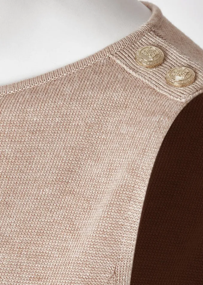 Boat Neck Vest Camel Women Holland Cooper Knitwear
