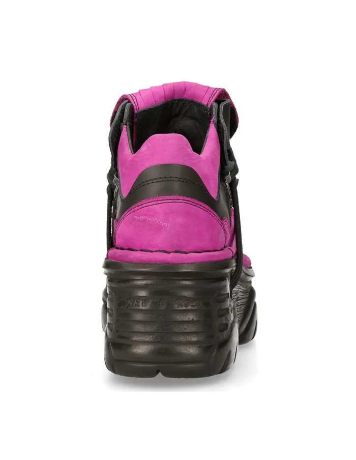 Booties WomenMen New Rock Shoe Metallic M1075C16 Booties WomenMen New Rock Shoe Metallic M1075C16