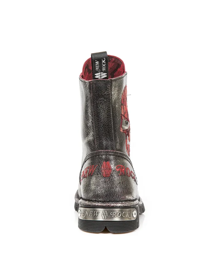 Boots New Rock WomenMen Boot Metallic MNewmili85C7 Boots New Rock WomenMen Boot Metallic MNewmili85C7