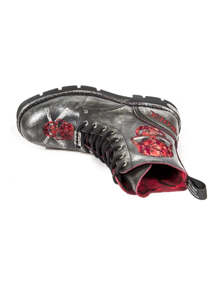 Boots New Rock WomenMen Boot Metallic MNewmili85C7 Boots New Rock WomenMen Boot Metallic MNewmili85C7