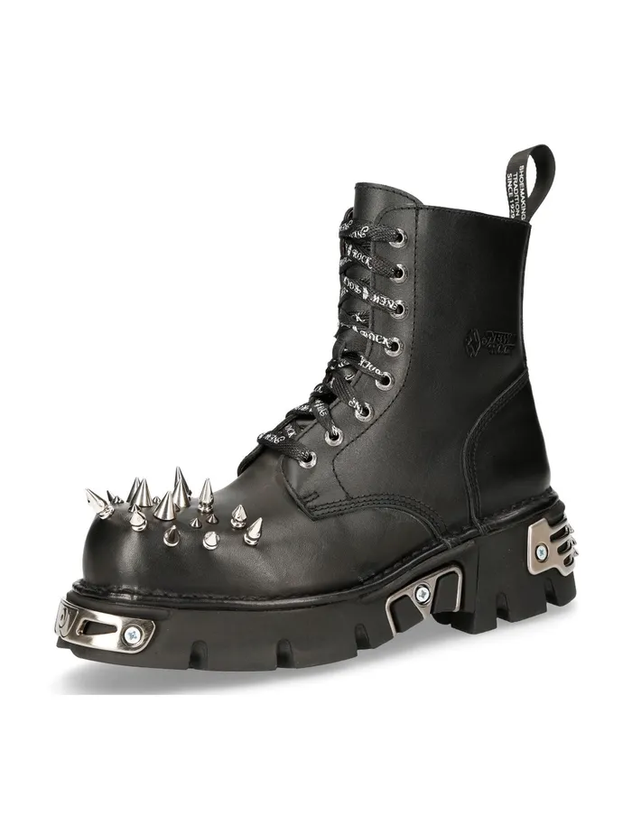 Boots New Rock WomenMen Metallic MMili084conolaceC1