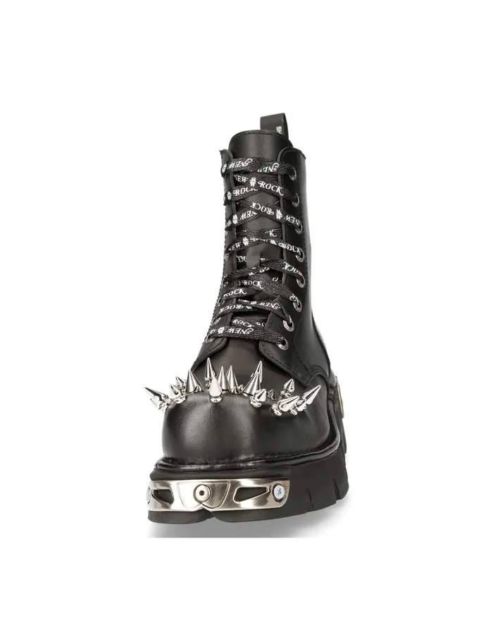 Boots New Rock WomenMen Metallic MMili084conolaceC1
