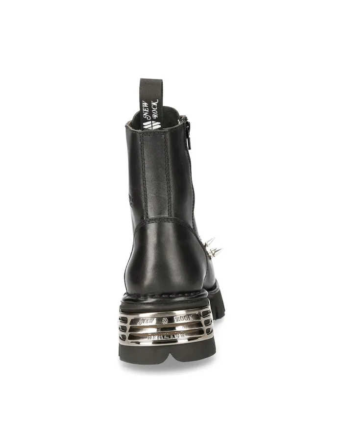 Boots New Rock WomenMen Metallic MMili084conolaceC1