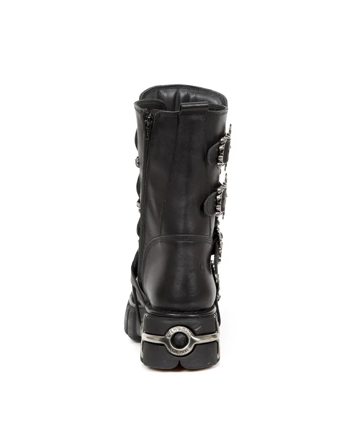 Boots WomenMen New Rock Ankle Boot Metallic M1520C1