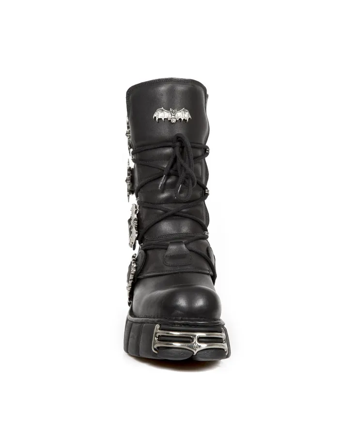 Boots WomenMen New Rock Ankle Boot Metallic M1520C1