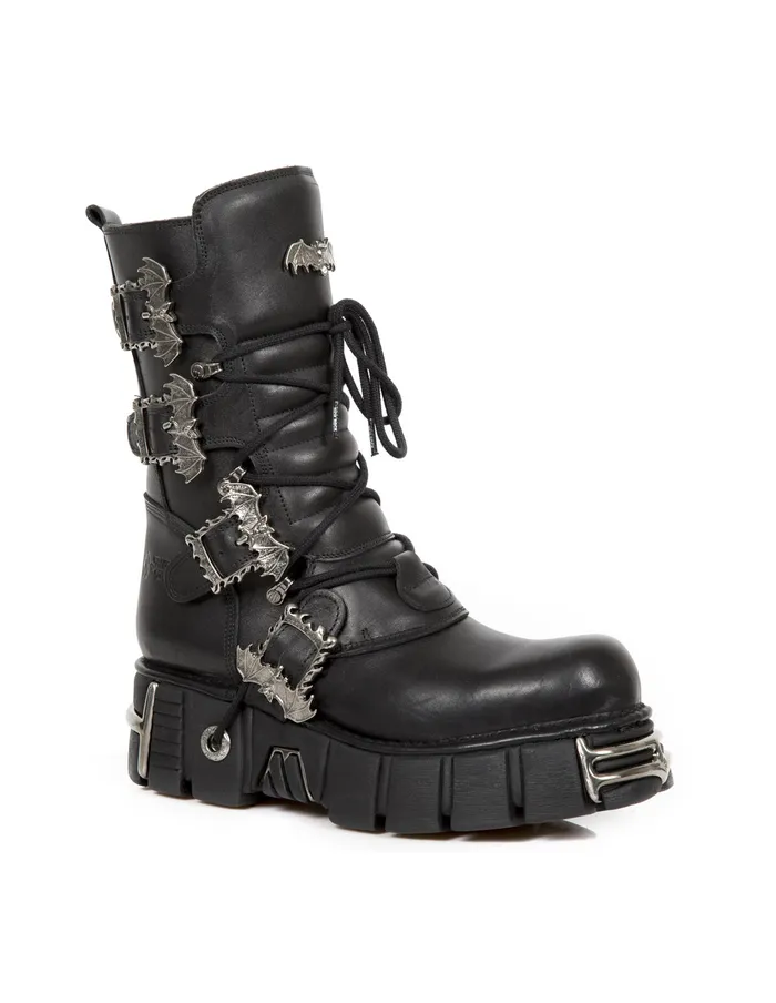 Boots WomenMen New Rock Ankle Boot Metallic M1520C1