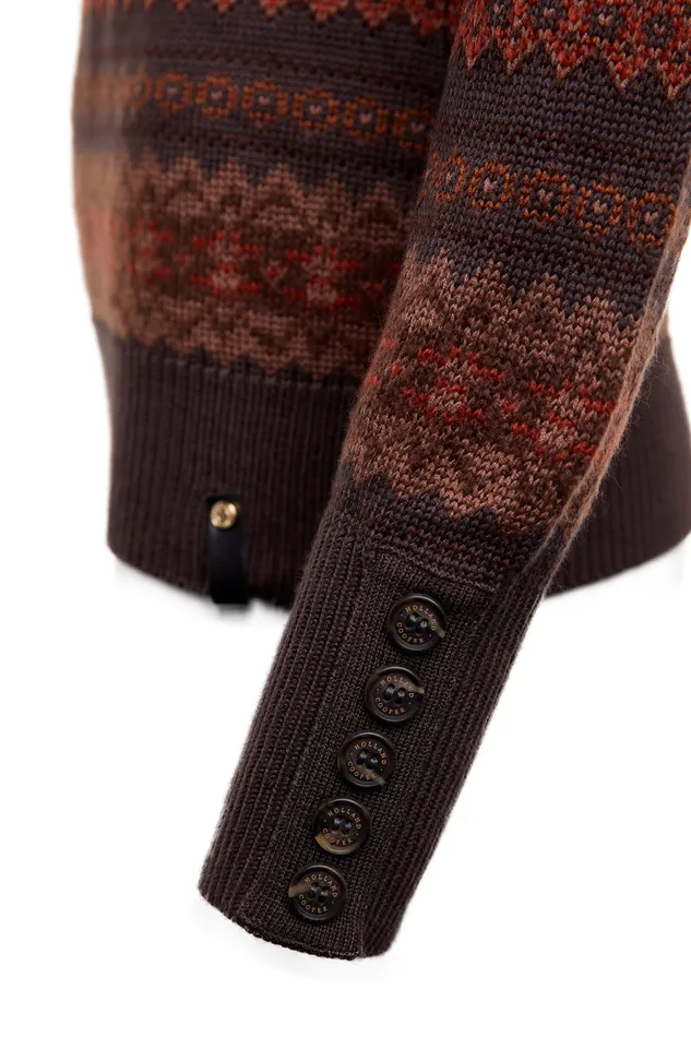 Bredon Roll Neck Knit Chocolate Women Holland Cooper Knitwear Bredon Roll Neck Knit Chocolate Women Holland Cooper Knitwear