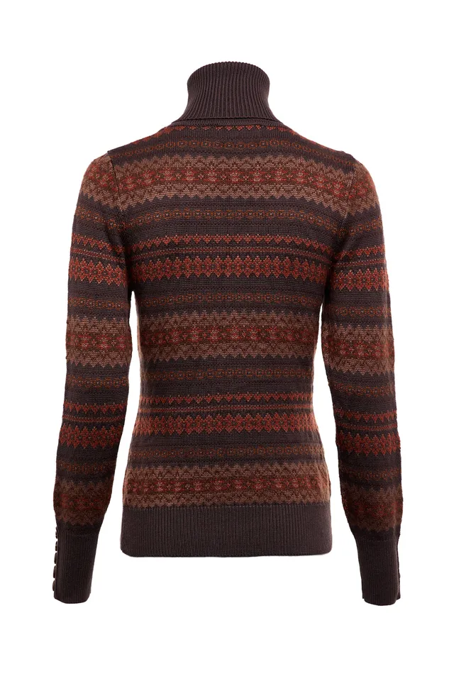 Bredon Roll Neck Knit Chocolate Women Holland Cooper Knitwear Bredon Roll Neck Knit Chocolate Women Holland Cooper Knitwear