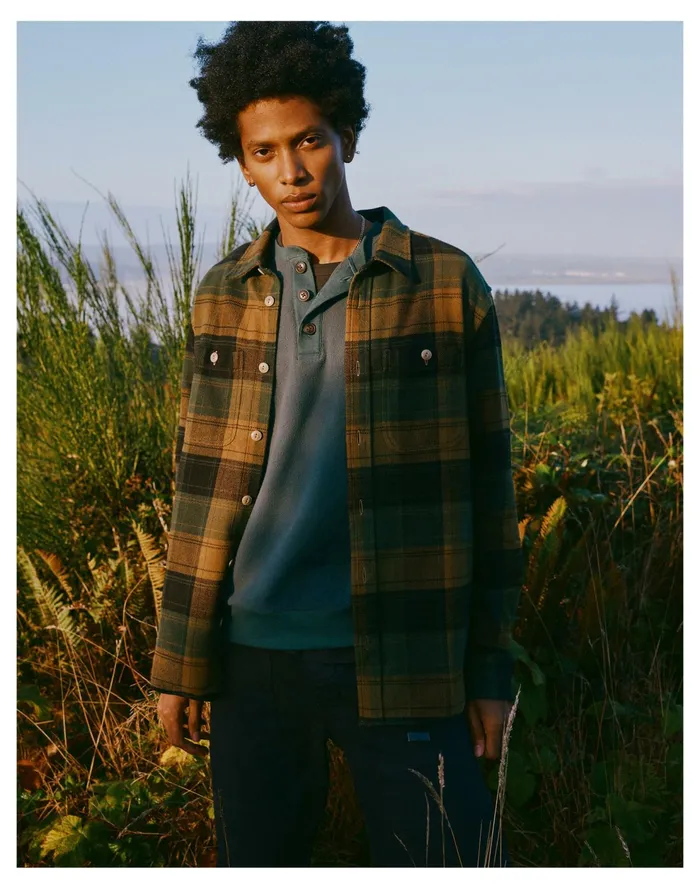 Brushed Flannel Easy Long Sleeve Shirt In Plaid Asparagus Men Madewell Jackets Brushed Flannel Easy Long Sleeve Shirt In Plaid Asparagus Men Madewell Jackets