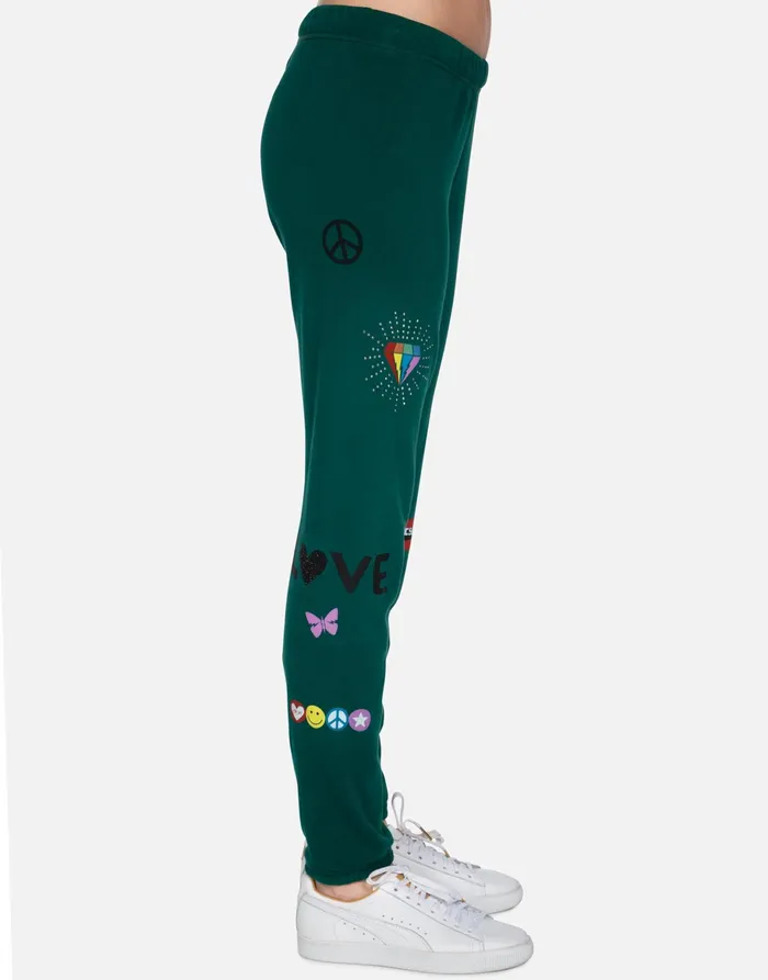 Brynn 1 Love Heather Grey Women039s Lauren Moshi Long Sweatpants