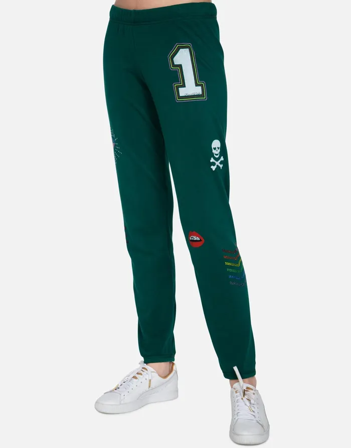 Brynn 1 Love Heather Grey Women039s Lauren Moshi Long Sweatpants