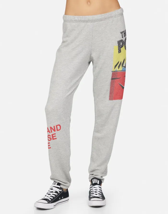 Brynn The Police Don039t Stand Heather Grey Women039s Lauren Moshi Long Sweatpants