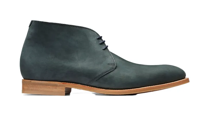 Burwick 8211 Navy Nubuck Mens Barker Shoes Mens Boots