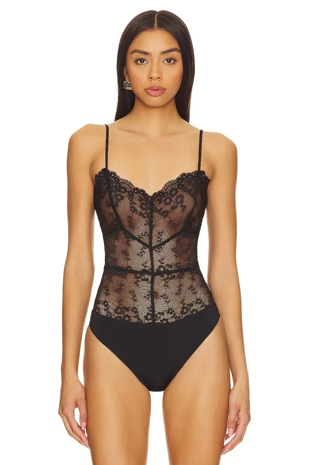 Cailey Bodysuit Black Women Lovers Friends Tops