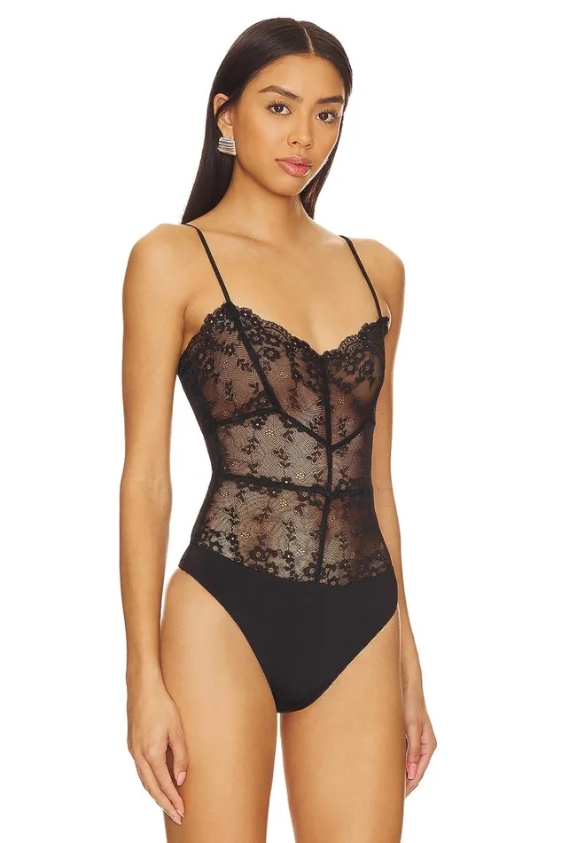 Cailey Bodysuit Black Women Lovers Friends Tops