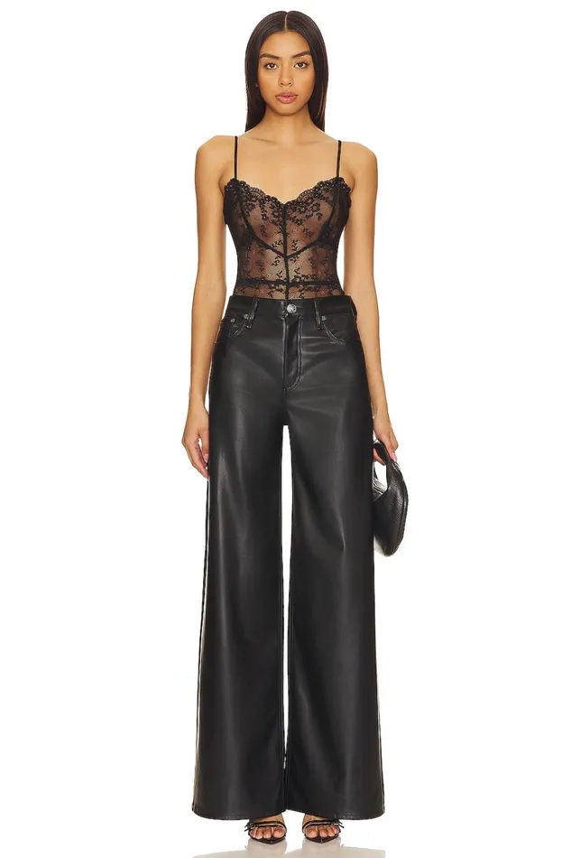Cailey Bodysuit Black Women Lovers Friends Tops