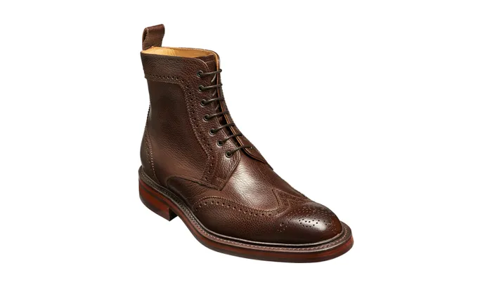 Calder 8211 Dark Brown Grain Mens Barker Shoes Mens Brogues