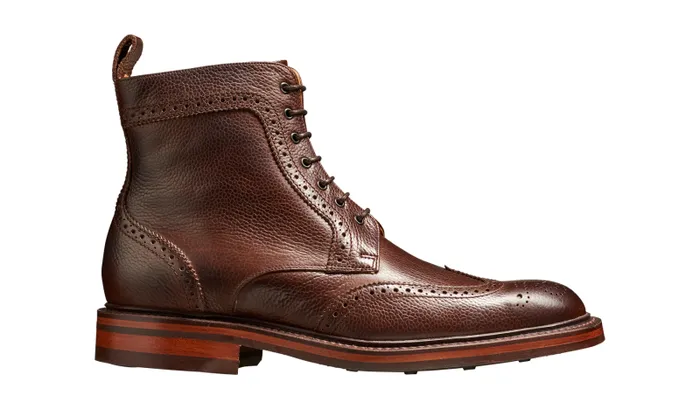 Calder 8211 Dark Brown Grain Mens Barker Shoes Mens Brogues