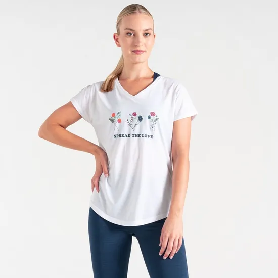 Calm TShirt White Women Dare 2b Graphic TShirts